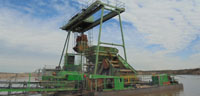 FOR SALE Mohr & Federhaff 200TPH Floating Grab Dredger